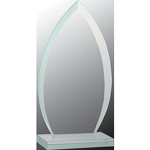 7 3/4" Oval Jade Glass Award