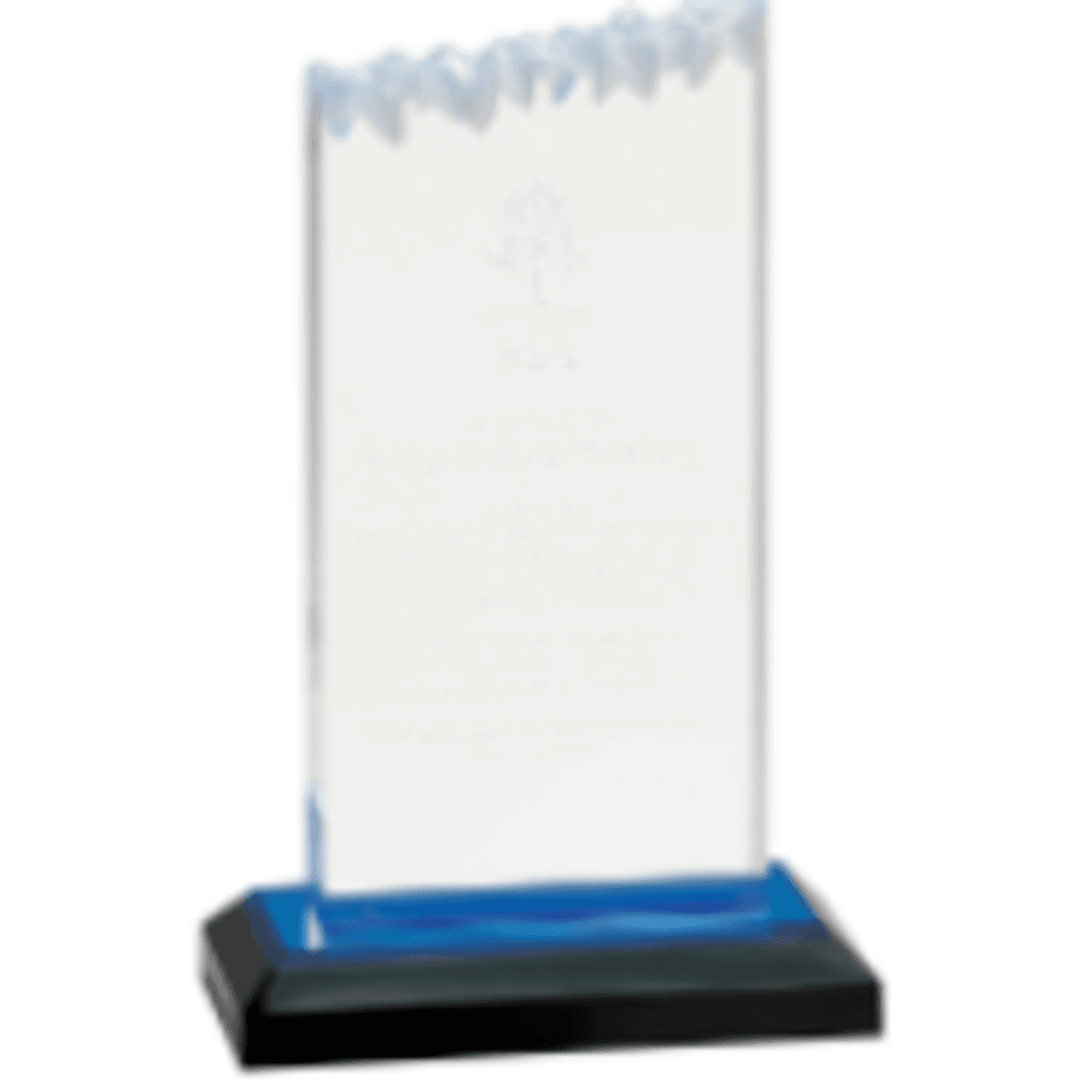 5" X 8" Blue Frosted Impress Acrylic Award