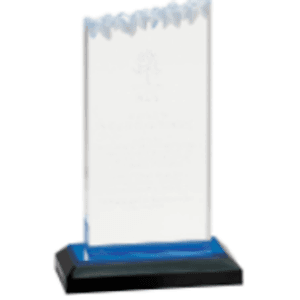 5" X 8" Blue Frosted Impress Acrylic Award