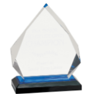 5.25" x 6.75" Blue Diamond Impress Award