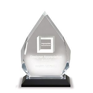 5.25" x 8.75" Silver Diamond Impress Award