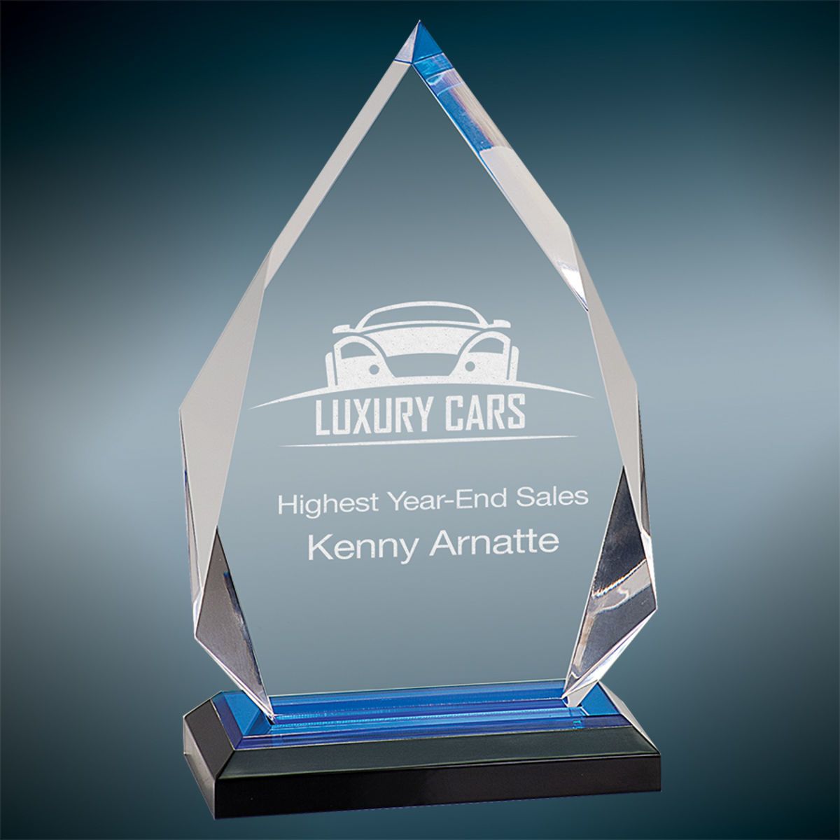 5.25" x 8.75" Blue Diamond Impress Award