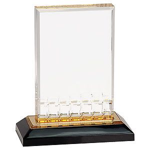 5" x 6" Gold Mirage Impress Acrylic Award