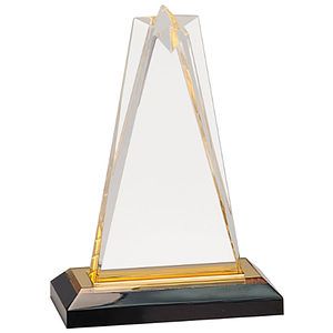 7" Gold Star Impress Acrylic Award