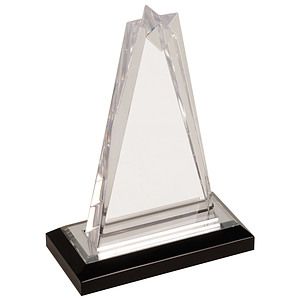 7" Silver Star Impress Acrylic Award