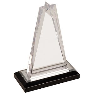 9" Silver Star Impress Acrylic Award