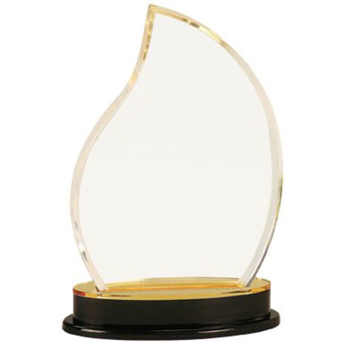 8.25" Gold Flame Impress Acrylic Award