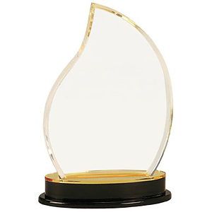 8.25" Gold Flame Impress Acrylic Award