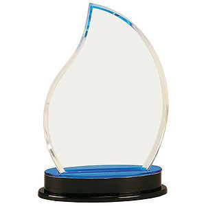 8.25" Blue Flame Impress Acrylic Award