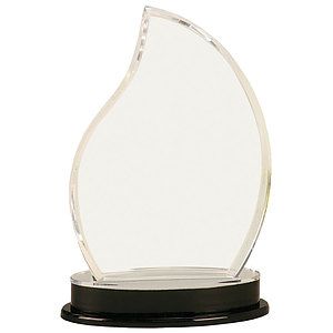 8.25" Silver Flame Impress Acrylic Award