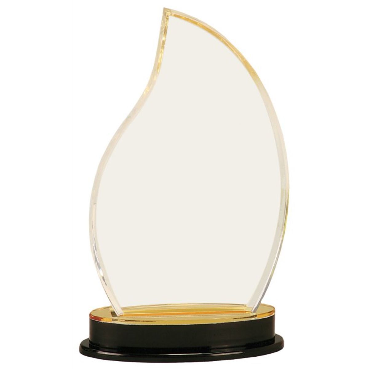 9.25" Gold Flame Impress Acrylic Award