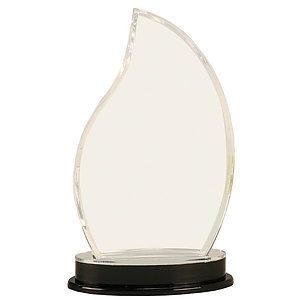 9.25" Silver Flame Impress Acrylic Award