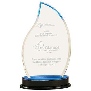 9.25" Blue Flame Impress Acrylic Award