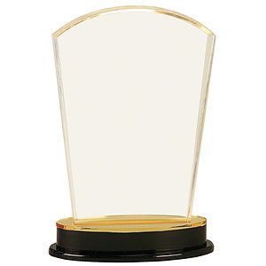 8.25" Gold Arch Impress Acrylic Award