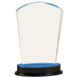8.25" Blue Arch Impress Acrylic Award