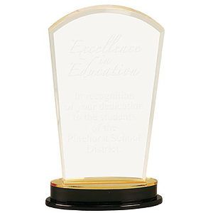 9.25" Gold Arch Impress Acrylic Award