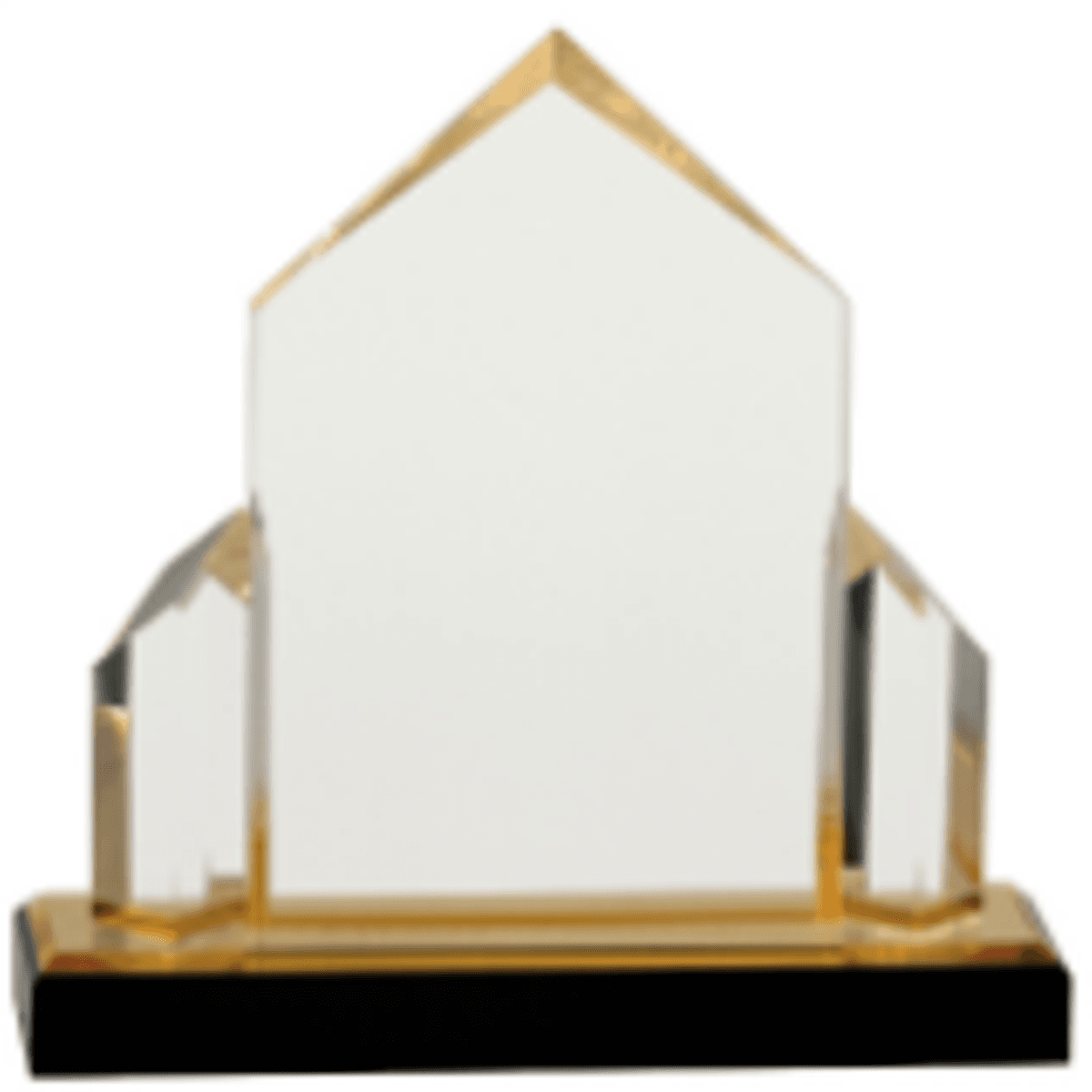 7" x 7" Gold Jewel Post Impress Award