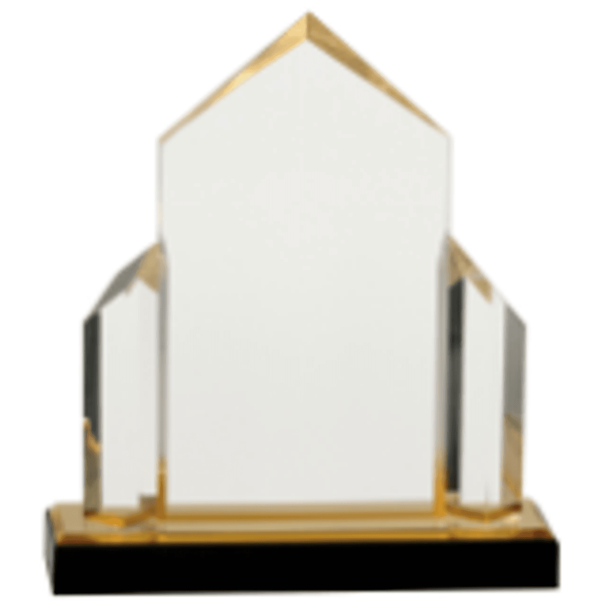 7" x 8" Gold Jewel Post Impress Award