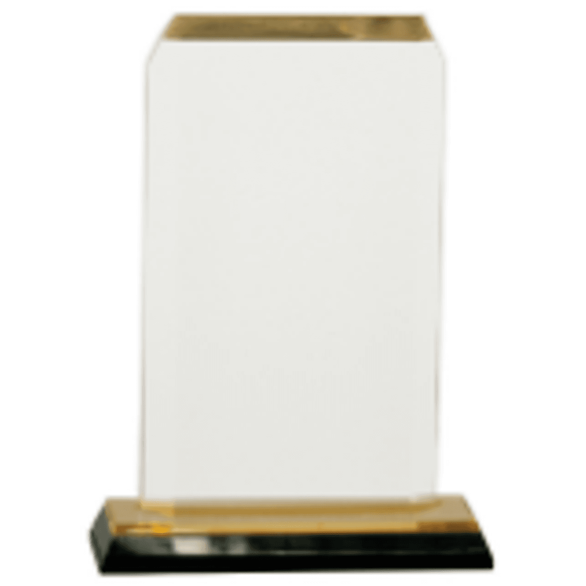 6.5" Gold Clipped Corner Impress Award