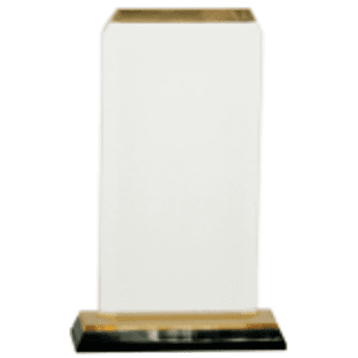 3.5" x 7.5" Gold Clipped Corner Impress Award