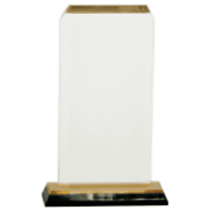 3.5" x 7.5" Gold Clipped Corner Impress Award