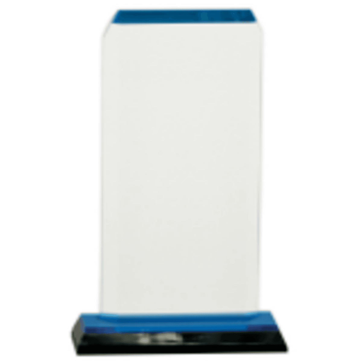3.5" x 7.5" Blue Clipped Corner Impress Award