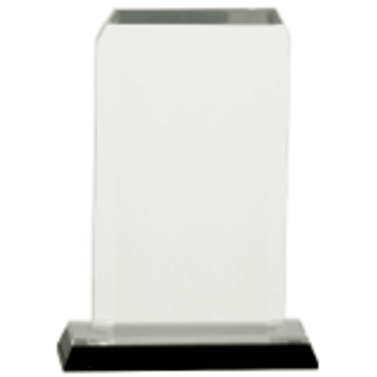 6.5" Silver Clipped Corner Impress Award