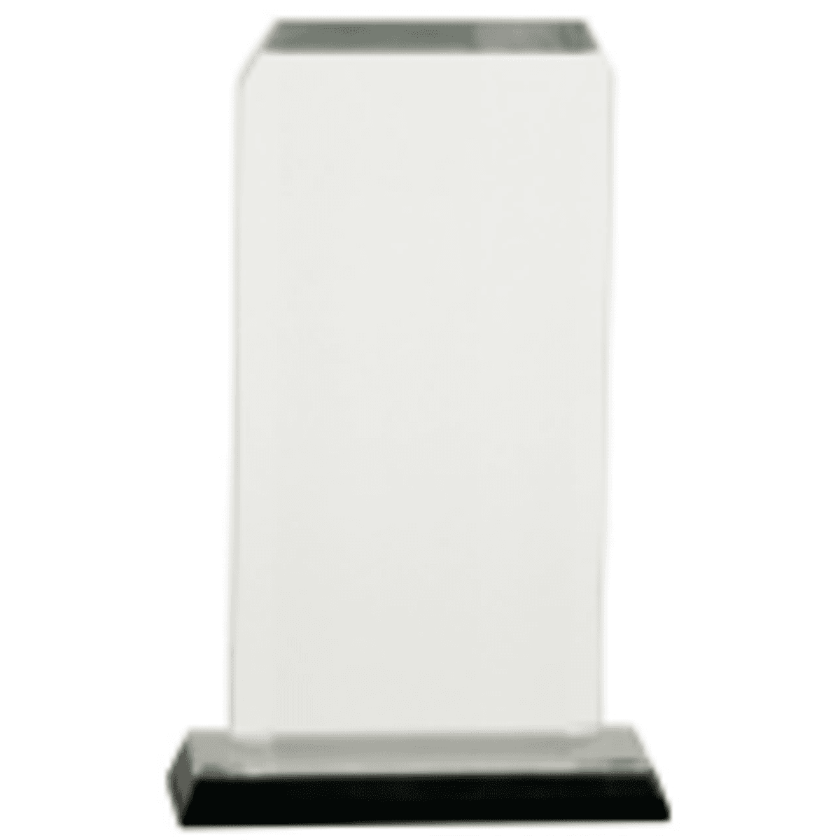 3.5" x 7.5" Silver Clipped Corner Impress Award