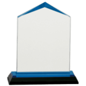 5.5" Blue Jewel Impress Acrylic Award
