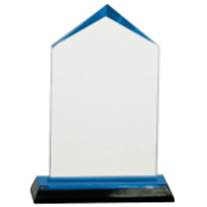 6.5" Blue Jewel Impress Acrylic Award
