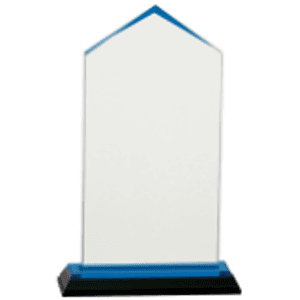 7.5" Blue Jewel Impress Acrylic Award