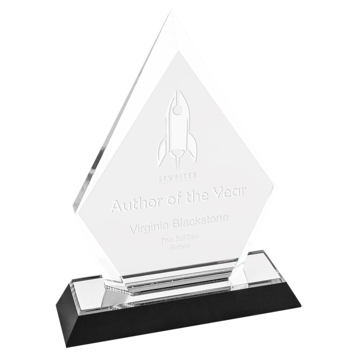 5" x 7" Silver Arrow Point Impress Acrylic Award