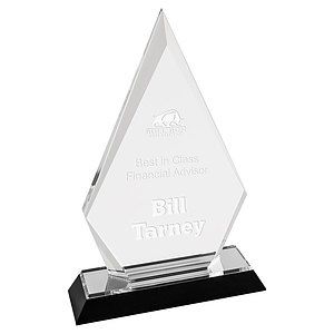 5" x 8" Silver Arrow Point Impress Acrylic Award