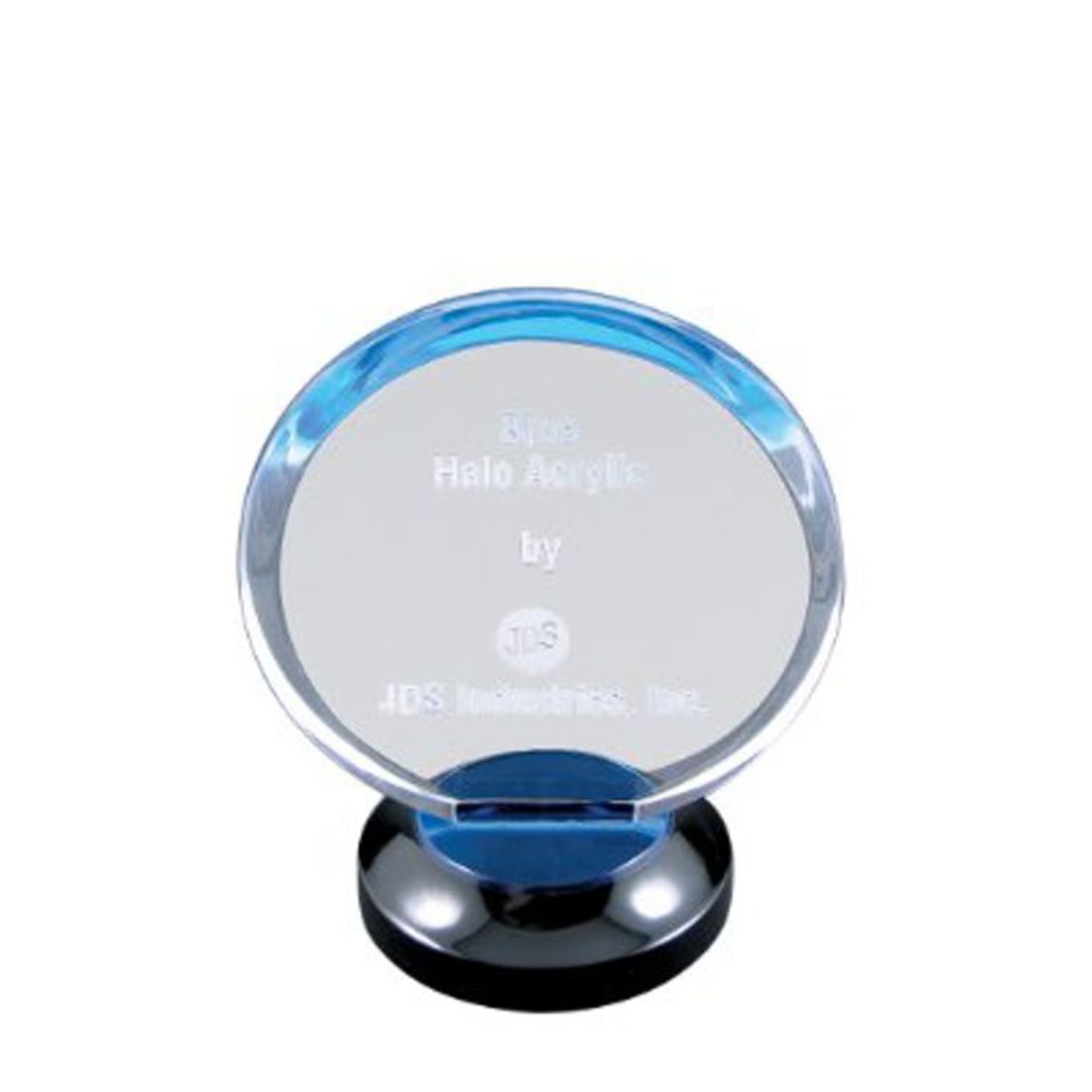 7" Blue Halo Acrylic with Base Award