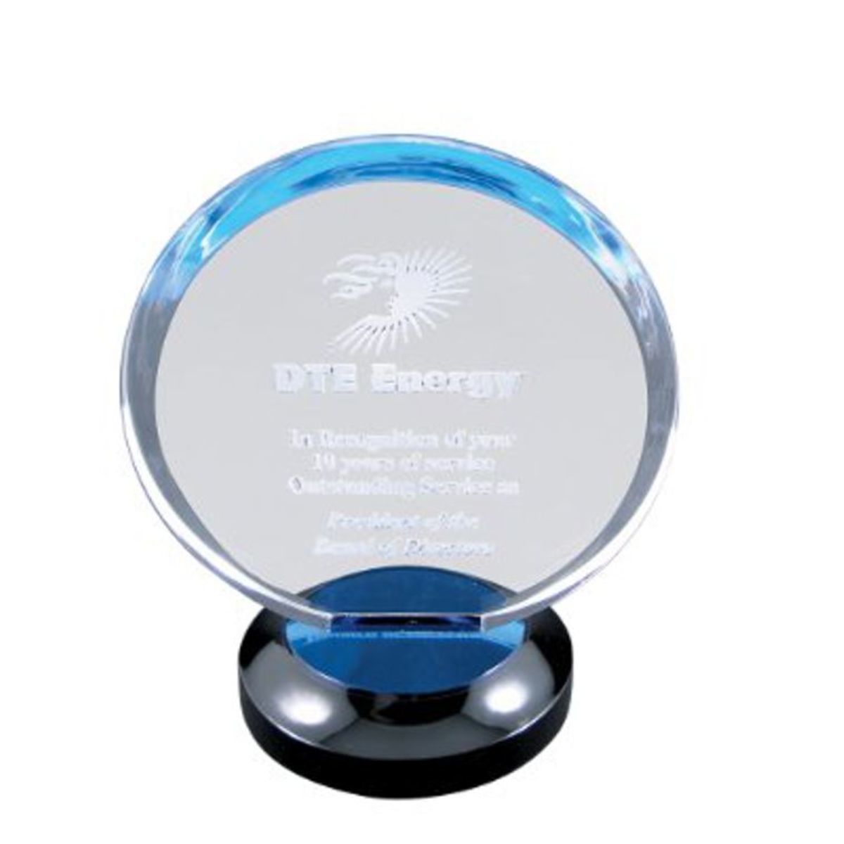 8" Blue Halo Acrylic with Base Award