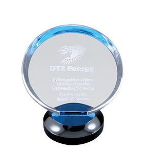 8" Blue Halo Acrylic with Base Award