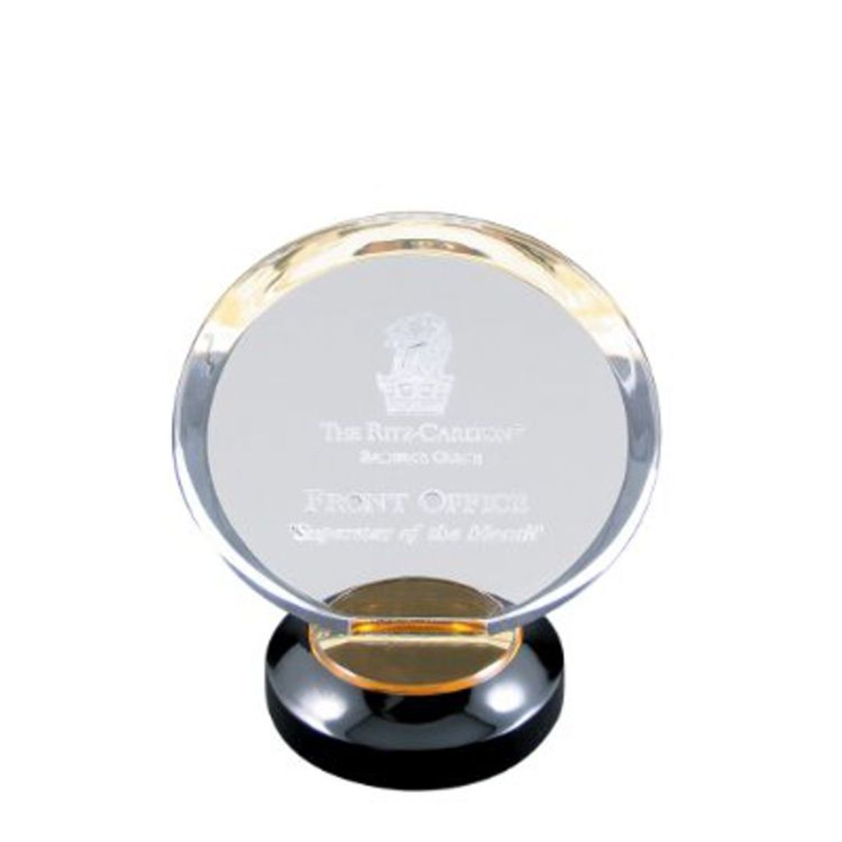 7" Gold Halo Acrylic with Base Award