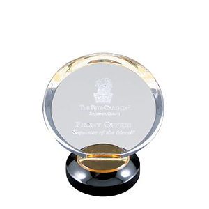 7" Gold Halo Acrylic with Base Award