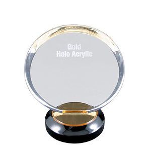 8" Gold Halo Acrylic with Base Award