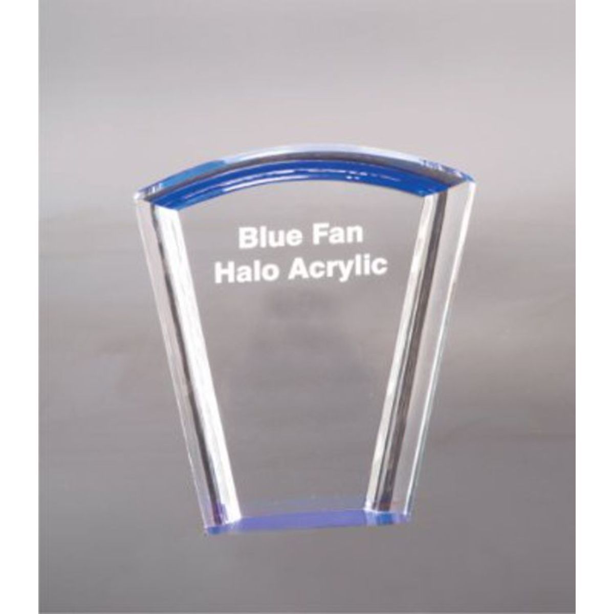 7" Fan Blue Halo Acrylic Award