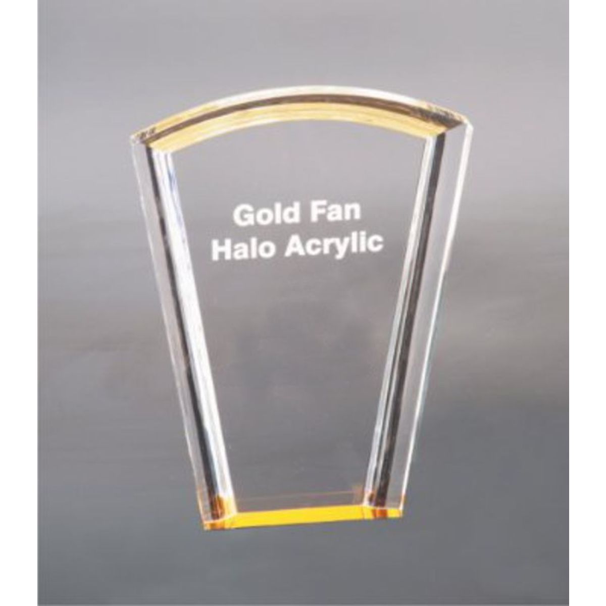 8" Fan Gold Halo Acrylic Award