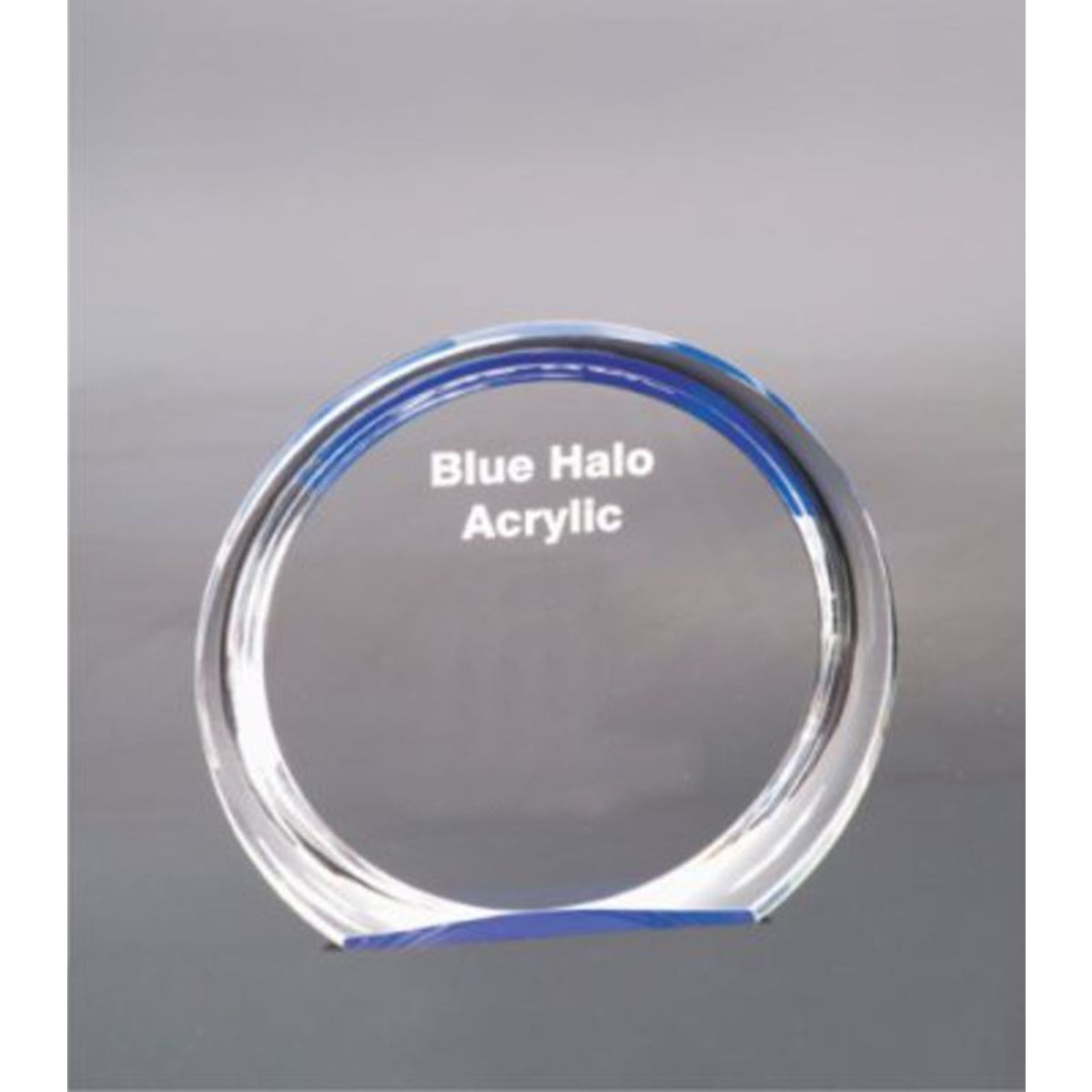 6 3/8" Round Blue Halo Acrylic Award