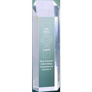 3" x 10" Clear Tower Acrylic Award