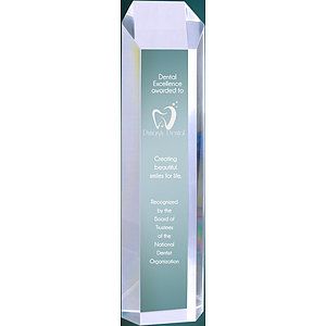3" x 12" Clear Tower Acrylic Award
