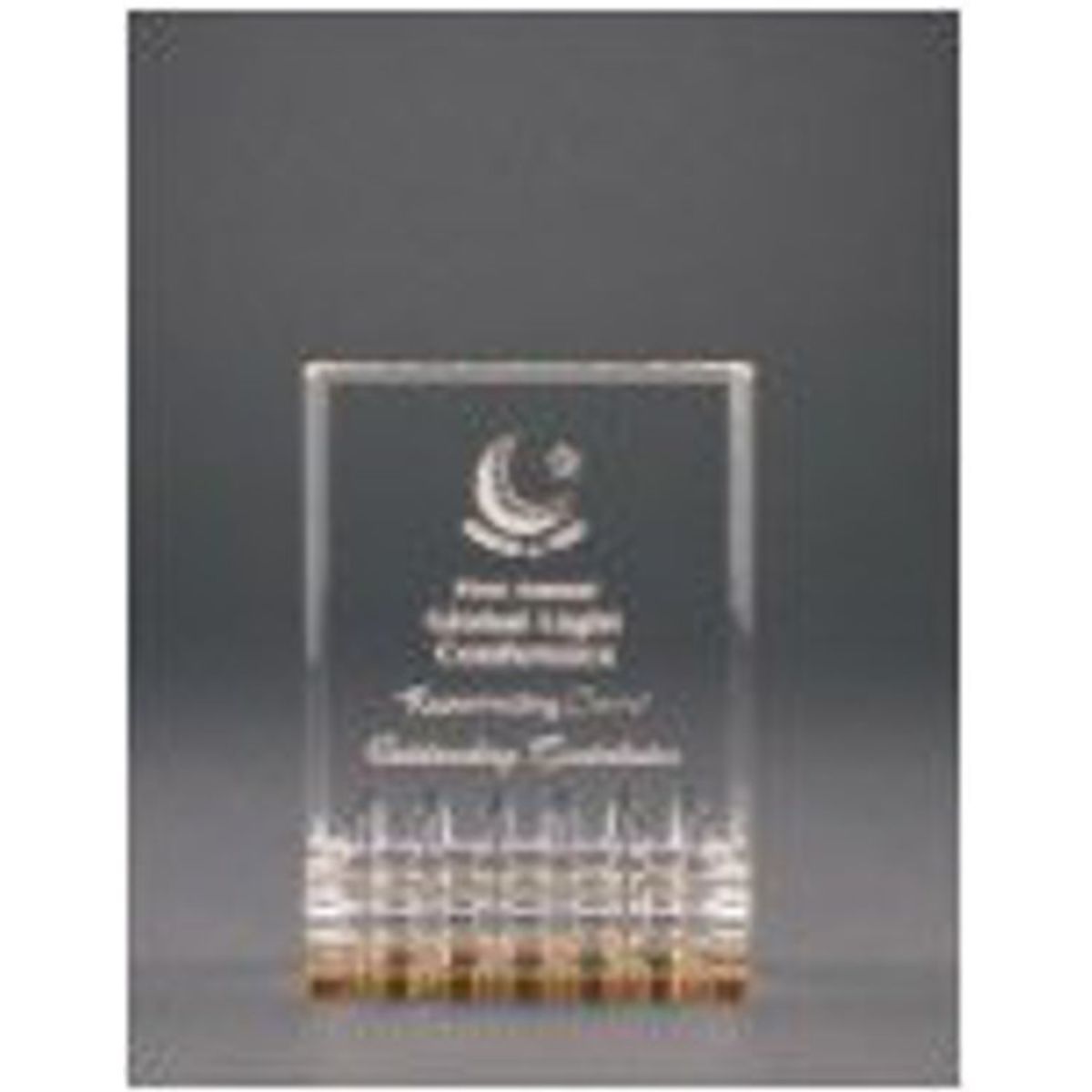 3.5" x 5" Gold Mirage Acrylic Award