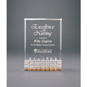 5" x 7" Gold Mirage Acrylic Award