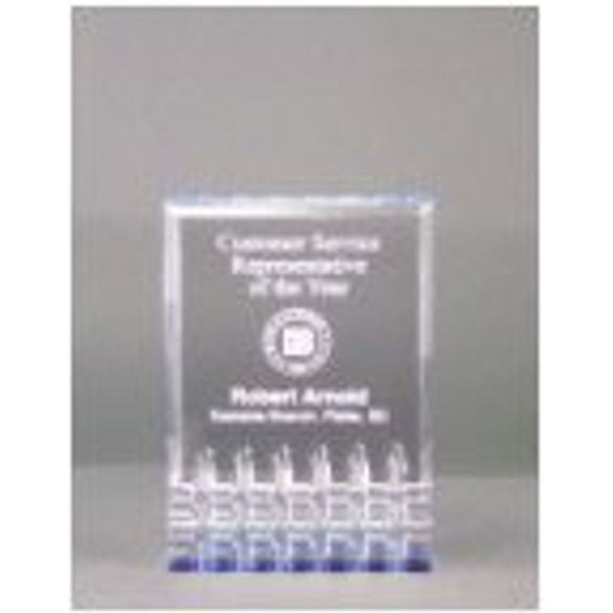 3.5" x 5" Blue Mirage Acrylic Award
