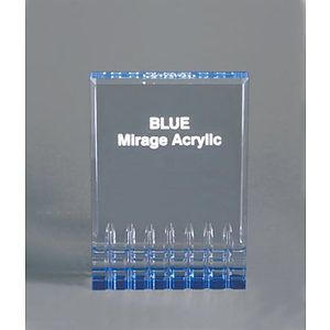 4.25" x 6" Blue Mirage Acrylic Award