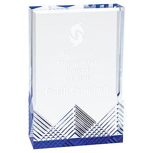 4.25" x 6" Blue Apex Mirage Acrylic Award