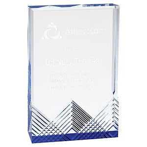 5" x 7" Blue Apex Mirage Acrylic Award